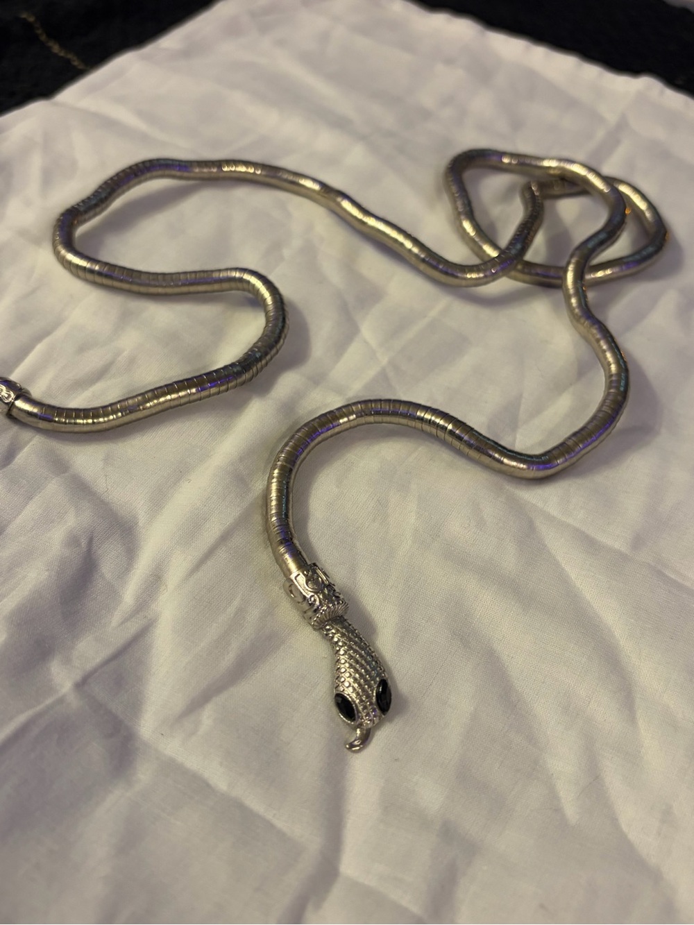 Adjustable Silver Serpent Bracelet/Armband